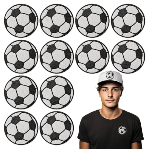 12 x Fußball-Aufnäher zum Aufbügeln, bestickte Applikation für Jacken, Hüte, Rucksäcke, Jeans 12 x Fußball-Aufnäher zum Aufbügeln, bestickte Applikation für Jacken, Hüte, Rucksäcke, Jeans von J.CARP