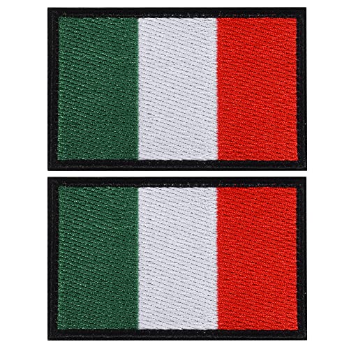 Italy Flag Patch, Hook and Loop Attach for Military Uniform, Tactical Bag, Jacket, Jeans, and Hats von J.CARP