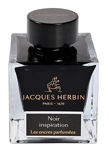 Jacques Herbin 14709JT - Tintenflakon 50 ml / Dufttinte / parfümierte Tinte, für Füllfederhalter und Tintenroller geeignet, ideal für Korrepondenz und Kalligraphie, Schwarz, 1 Stück Jacques Herbin 14709JT - Tintenflakon 50 ml / Dufttinte / parfümierte Tinte, für Füllfederhalter und Tintenroller geeignet, ideal für Korrepondenz und Kalligraphie, Schwarz, 1 Stück von J.Herbin