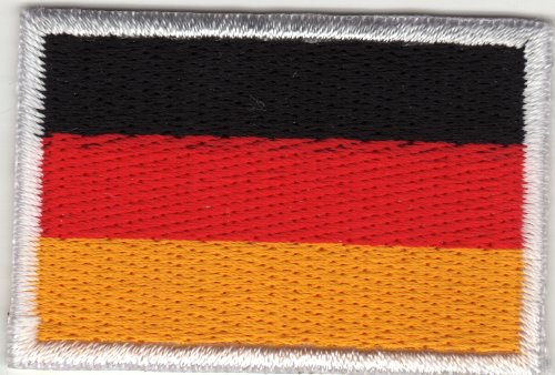 Aufnäher Bügelbild Applikation Iron on Patches Deutsche Flagge Fahne Deutschland klein von JAB Seller