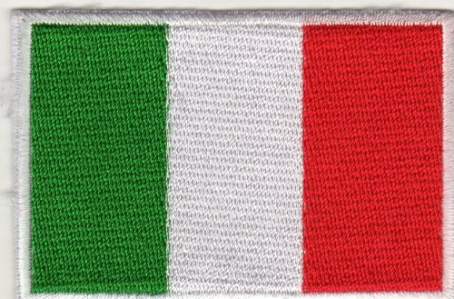 Aufnäher Bügelbild Aufbügler iron on Patch Flagge Fahne Länder EU Europaelt diverse Nationen (Italien) von JAB Seller