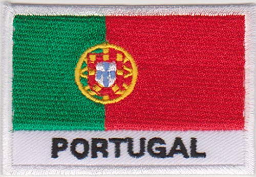 Aufnäher Bügelbild Aufbügler iron on Patch Flagge Fahne Länder EU Europaelt diverse Nationen (Portugal) von JAB Seller