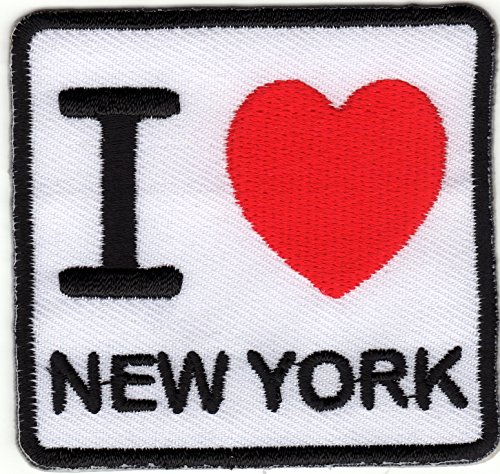 Ecusson-bestickt abzeichen Gedruckt Abzeichen Flicken, Kordflicken Patch I Love New York Emblem Badge USA von JAB Seller