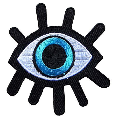 Iron-on Patch Bügelbild Blaues Auge Eye in The Sky Big Brother Kult von JAB Seller