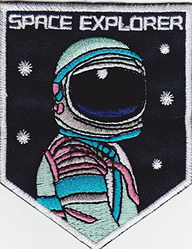 JAB Seller Aufnäher Bügelbild Aufbügler Iron on Patch Space Explorer Weltall Raumfahrt Astronaut von JAB Seller