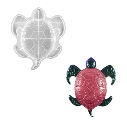 Silikon-Schildkrötenform für Epoxidharz, Harzform mit realistischer Schildkrötenform, DIY Ihre eigene Schildkrötendekoration von JACCOS