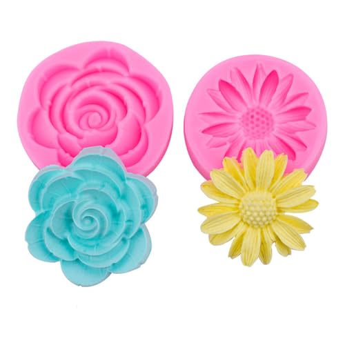 2er-Set 3D-Silikonform Blumen - Gießform Blumenkugel & Schokoladenform Silikon für Fondant, Seife, Resin & DIY - Backdekoration & Allium Silikonform 2er-Set 3D-Silikonform Blumen - Gießform Blumenkugel & Schokoladenform Silikon für Fondant, Seife, Resin & DIY - Backdekoration & Allium Silikonform von JACKANNA