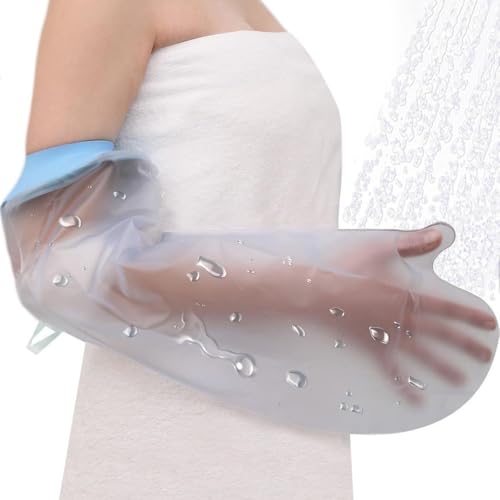 JACKANNA Gipsschutz Wasserdicht Arm Kind,Duschschutz Hand Duschschuhe,Gipsbinden Wasserdicht und Rutschfest, Wiederverwendbar Verbände Während des Badens Trocken (B) von JACKANNA