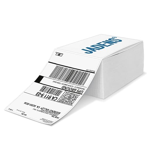 Thermal Direct Versandetiketten, 4 x 6–500 Etiketten, kompatibel mit Rollo, Brother, Zebra und den meisten Thermodruckern, perforiert, kommerzielle Qualität, nicht kompatibel mit Dymo Thermal Direct Versandetiketten, 4 x 6–500 Etiketten, kompatibel mit Rollo, Brother, Zebra und den meisten Thermodruckern, perforiert, kommerzielle Qualität, nicht kompatibel mit Dymo von JADENS