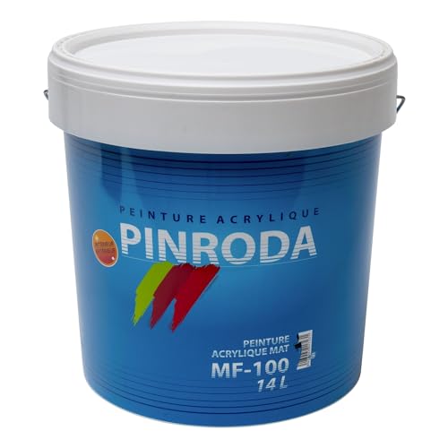Jafep 12991 Acrylfarbe, matt, Weiß, MF-100, 14 l von JAFEP