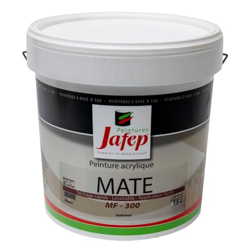 Jafep 12992 Acrylfarbe, matt, Weiß, MF-300, 15 l Jafep 12992 Acrylfarbe, matt, Weiß, MF-300, 15 l von JAFEP