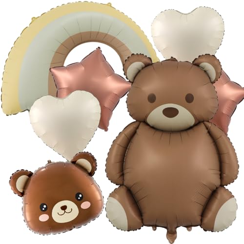 JAHEMU Bär Folienballon Geburtstagsdeko Ballon Helium Ballons Tiere Pentagrammballon Herz Foileballon für Kinder Geburtstags,Baby Shower,9 Stück JAHEMU Bär Folienballon Geburtstagsdeko Ballon Helium Ballons Tiere Pentagrammballon Herz Foileballon für Kinder Geburtstags,Baby Shower,9 Stück von JAHEMU