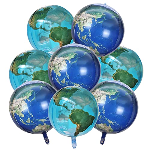 JAHEMU Erdkugel luftballon 4D Transparente Weltkarten Luftballons für Kindergeburtstag Erde Tag Party Lehrmaterial Dekor von JAHEMU
