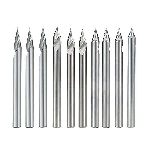 1 Stück 3,175 mm Schaft V-Form-Spitze Carving Cutter 20/30/45/60 Grad Fräser Hartmetall-Fräser-Bit PCB 3D-Gravier-Bit-60Dx0,2 1 Stück 3,175 mm Schaft V-Form-Spitze Carving Cutter 20/30/45/60 Grad Fräser Hartmetall-Fräser-Bit PCB 3D-Gravier-Bit-60Dx0,2 von JAINGU