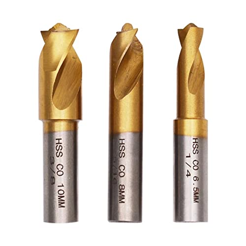 3pcs 6.5mm 8mm 10mm HSS Drill Bit CO Spot-Weld Cutter Welding Drill Bit Countersink Bit For Removing Sheet Metal Solder Joints 3pcs 6.5mm 8mm 10mm HSS Drill Bit CO Spot-Weld Cutter Welding Drill Bit Countersink Bit For Removing Sheet Metal Solder Joints von JAINGU