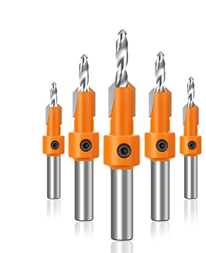 5 stücke 8mm Schaft Holzbearbeitung Senker Fräser Bohrer Pilot Schraube Auszieher Für Holzfräser Senken Öffnung 5 stücke 8mm Schaft Holzbearbeitung Senker Fräser Bohrer Pilot Schraube Auszieher Für Holzfräser Senken Öffnung von JAINGU