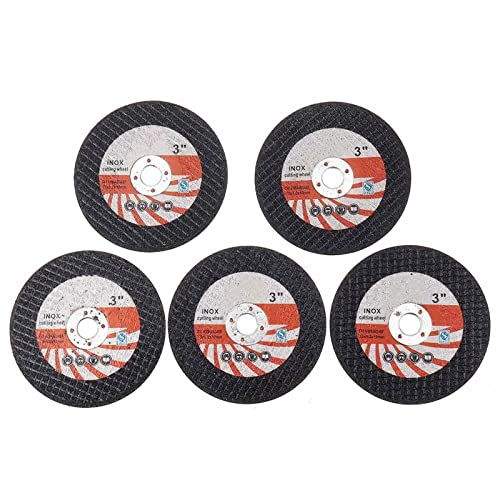 5 x 75 mm Mini-Trennscheibe, kreisförmig, Harz, Schleifscheibe, Sägeblatt, Winkelschleifer, Aufsatz, Polierscheiben-Kit von JAINGU