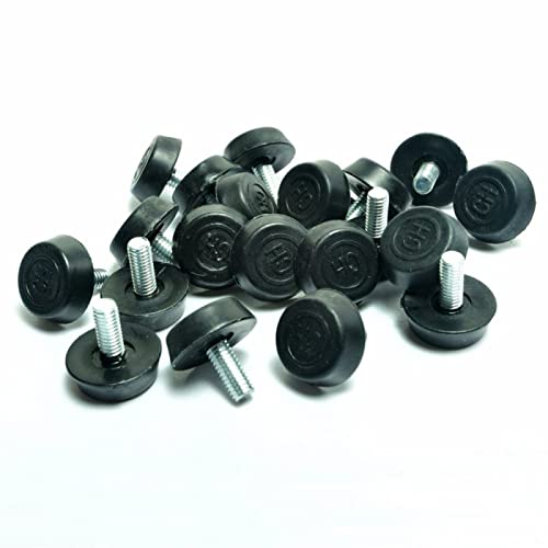 Anschrauben Möbelgleiter Nivellierfußeinsteller für Möbelbeine M6x12mmx20mm 20 Stück von JAINGU