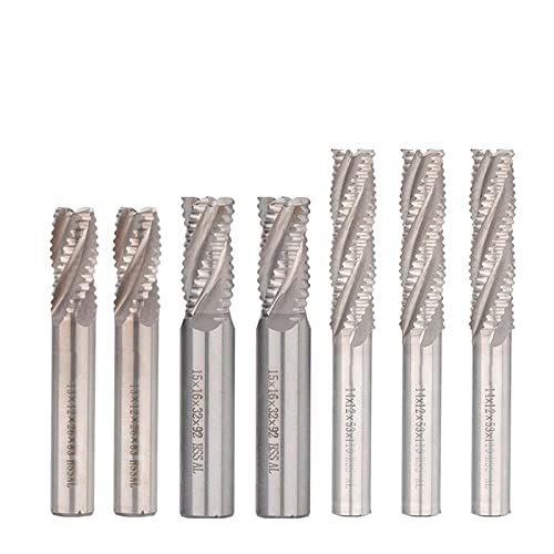 HSS Schruppfräser 1pc 4 Flöten 6-20mm CNC Fräser Bits Fräser für Aluminium Stahl Metall Schruppbearbeitungswerkzeuge-10xD10x22x72 von JAINGU