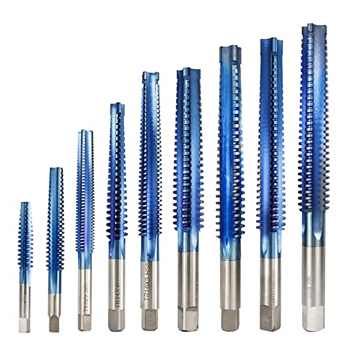 JAINGU 1pc HSS Trapezgewindebohrer Nano Blau Beschichtet TR8-TR22 Schraubgewindebohrer Bohrer Rechtshänder Maschinengewinde Gewindebohrer Gewindebohrer,TR8x1,5 von JAINGU