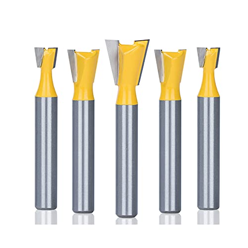 JAINGU 6mm Shank 1/4 Dovetail Joint Router Bits Woodworking Engraving Bit 14 Degree Milling Cutter for Woodworking Tools,6.35xD6x5.5x46L JAINGU 6mm Shank 1/4 Dovetail Joint Router Bits Woodworking Engraving Bit 14 Degree Milling Cutter for Woodworking Tools,6.35xD6x5.5x46L von JAINGU