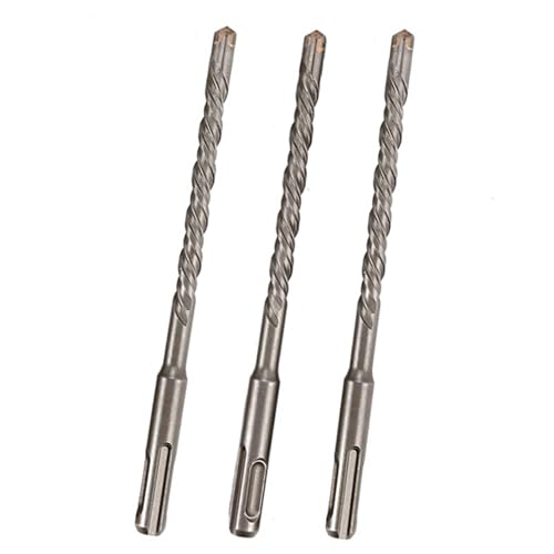 JALEVID 3tlg SDS Plus Bohrer 6mm Ø Länge 6x160mm Hammerbohrer mit 4 Hartmetall Schneiden, Betonbohrer Steinbohrer zum Bohren in Stein, Beton, Naturstein, Ziegelmauer von JALEVID