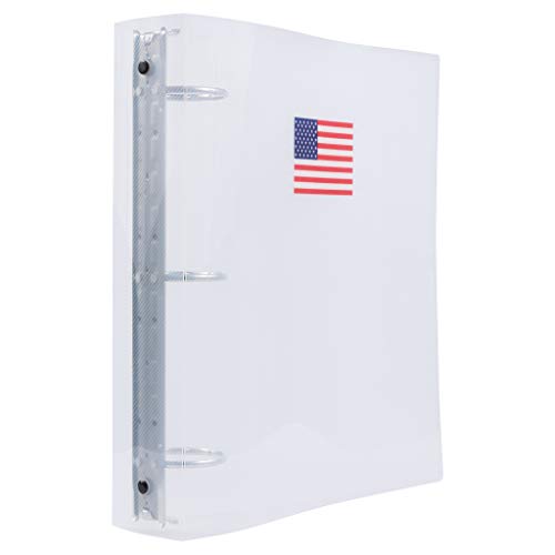 JAM PAPER Ringbuch aus Kunststoff, 5,1 cm, amerikanische Flagge, transparent, 3 Ringe, einzeln verkauft JAM PAPER Ringbuch aus Kunststoff, 5,1 cm, amerikanische Flagge, transparent, 3 Ringe, einzeln verkauft von JAM Paper