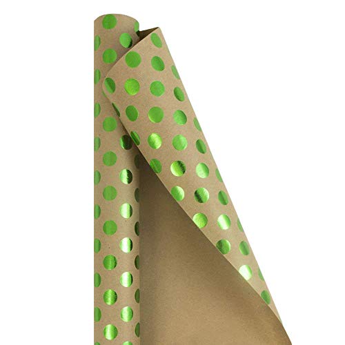 Jam Paper Verpackung-Papierrollen Kraft Grüne Punkte Jam Paper Verpackung-Papierrollen Kraft Grüne Punkte von JAM Paper