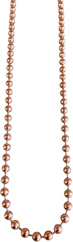 Premium Rollo-Zugkette mit Metallperlen, durchgehende Schlaufe (50 cm Länge, Kupfereffekt) von JAM2DAY