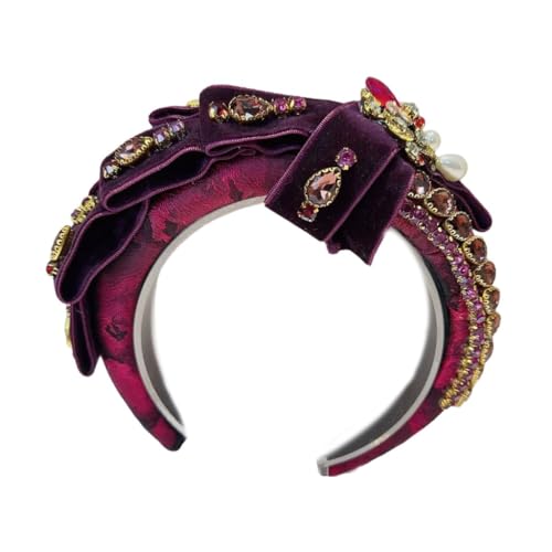 JAMNGHB Haarreif mit Schleife, Foto-Requisiten, lustiges Stirnband, Party, Blingbling, Karaoke-Party, Haarreif, Schmucksteine, Kopfbedeckung für die Bühne JAMNGHB Haarreif mit Schleife, Foto-Requisiten, lustiges Stirnband, Party, Blingbling, Karaoke-Party, Haarreif, Schmucksteine, Kopfbedeckung für die Bühne von JAMNGHB