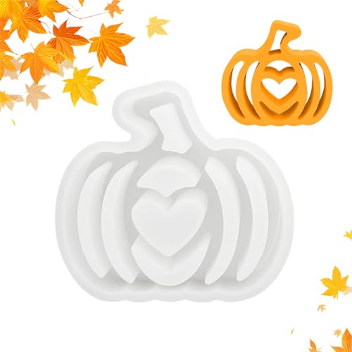 JAMSSOW Giessformen Silikon,Silikonformen Gießformen Herbst,Silikonform Halloween,Silikonform Kürbis Silikon Gießformen,Silikonform Gießform Für Herbst Erntedankfest(Kürbis) von JAMSSOW