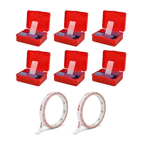 JANDH Doppelseitiges Klebeband, 360 Stück Wiederverwendbarer PVC Doppelseitiger Transparenter Nano Tape und 2 Rollen Doppelseitiges Klebeband von JANDH