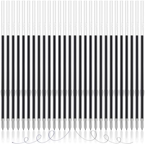 100 Stück 0,7mm Kugelschreiberminen, Schwarz Blau Austauschbare Kugelschreiber Minen Tintenschreiber Ersatzminen Glatte Nachfüllmine für Büro Schule Kugelschreiber 100 Stück 0,7mm Kugelschreiberminen, Schwarz Blau Austauschbare Kugelschreiber Minen Tintenschreiber Ersatzminen Glatte Nachfüllmine für Büro Schule Kugelschreiber von JANYUN
