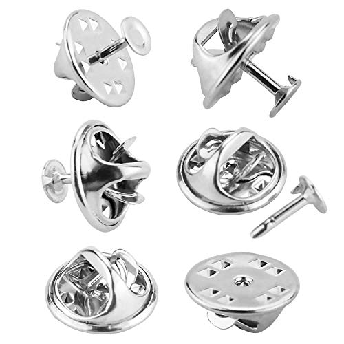 120 Paar 4mm Silber Anstecknadeln Schmetterling Anstecker Pin Broschennadeln Butterfly Clutch mit Spikes Blanko Sicherungsstift für Kunsthandwerk Schmuckherstellung 120 Paar 4mm Silber Anstecknadeln Schmetterling Anstecker Pin Broschennadeln Butterfly Clutch mit Spikes Blanko Sicherungsstift für Kunsthandwerk Schmuckherstellung von JANYUN