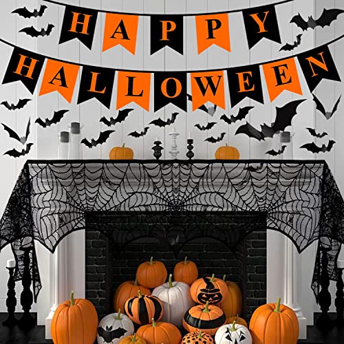 Halloween Deko Indoor Spinnennetz Banner Kinder Haus Geburtstag Garten 60 Pcs Fledermaus Accessoires Set Fensterbilder Geschenke Outdoor Haloween Zubehör Party Decorations Kindergeburtstag Spielzeug Halloween Deko Indoor Spinnennetz Banner Kinder Haus Geburtstag Garten 60 Pcs Fledermaus Accessoires Set Fensterbilder Geschenke Outdoor Haloween Zubehör Party Decorations Kindergeburtstag Spielzeug von JAODFK