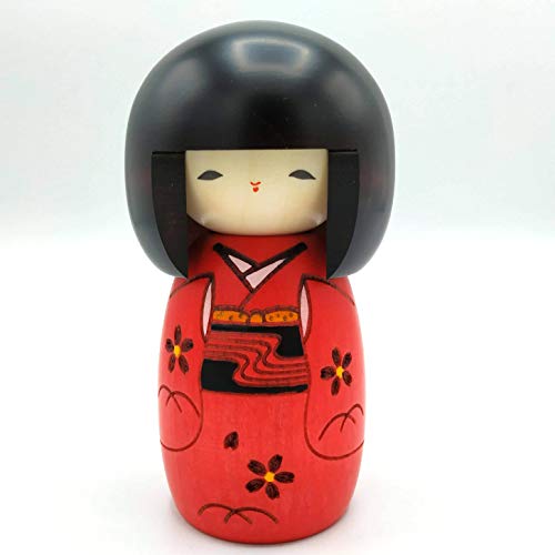 Kokeshi Puppe - Kind Rot Kokeshi Puppe - Kind Rot von JAPAN CRAFT