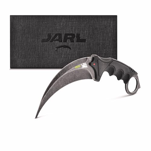 JARL Karambit CS GO Knife - CSGO Karambit Messer aus Edelstahl - Geschenk für CS:GO-Fans mit Premium-Box - Sammlermesser (Vanilla) von JARL