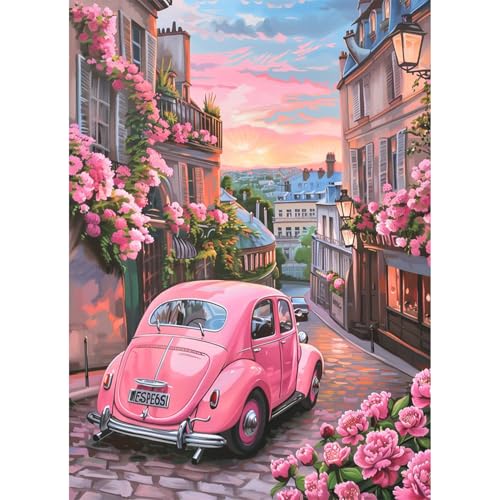 JATOK Diamond Painting Erwachsene, Diamant Painting Bilder Auto 30x40cm, 5D Diamond-Painting Art Geeignet Als Geschenk, Zur Entspannung und Als Wanddeko von JATOK