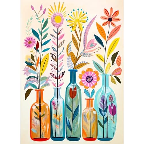 JATOK Diamond Painting Erwachsene, Diamant Painting Bilder Blume 30x40cm, 5D Diamond-Painting Art Geeignet Als Geschenk, Zur Entspannung und Als Wanddeko von JATOK