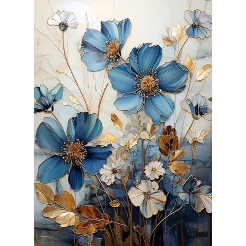 JATOK Diamond Painting Erwachsene, Diamant Painting Bilder Blume 30x40cm, 5D Diamond-Painting Art Geeignet Als Geschenk, Zur Entspannung und Als Wanddeko von JATOK