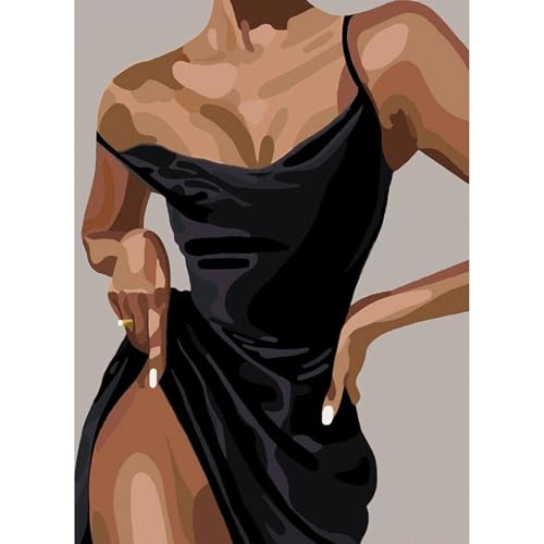 JATOK Diamond Painting Erwachsene, Diamant Painting Bilder Frau 30x40cm, 5D Diamond-Painting Art Geeignet Als Geschenk, Zur Entspannung und Als Wanddeko von JATOK