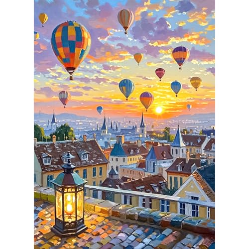 JATOK Diamond Painting Erwachsene, Diamant Painting Bilder Landschaft 30x40cm, 5D Diamond-Painting Art Geeignet Als Geschenk, Zur Entspannung und Als Wanddeko von JATOK