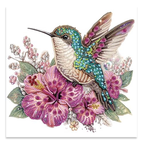 JATOK Diamond Painting Erwachsene, Vogel 5D DIY Diamant Painting Bilder Erwachsene, Diamond Art DIY Diamant Kunst Malerei Stickerei Kreuzstich Bilder Home Wand Dekor, 25x25cm von JATOK