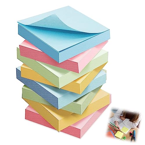 800 Stück Sticky Notizen, Haftnotizen, Moderationskarten, Moderationskarten Set Bunt, Schreibwaren Haftnotizen, Stabiles 42g Papier, für Vokabel Lernen Büro Schule Präsentation Moderation 800 Stück Sticky Notizen, Haftnotizen, Moderationskarten, Moderationskarten Set Bunt, Schreibwaren Haftnotizen, Stabiles 42g Papier, für Vokabel Lernen Büro Schule Präsentation Moderation von JAWAI