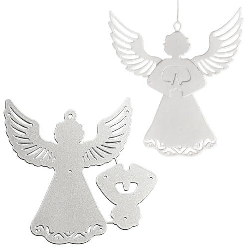 Engel Stanzschablone Scrapbooking, 3D Engel Weihnachtsanhänger Metall Prägeschablonen Stanzformen Metal Stanzformen Schablone für DIY Album Scrapbook Weihnachten Handwerk Prägen DIY Geschenk Engel Stanzschablone Scrapbooking, 3D Engel Weihnachtsanhänger Metall Prägeschablonen Stanzformen Metal Stanzformen Schablone für DIY Album Scrapbook Weihnachten Handwerk Prägen DIY Geschenk von JAWSEU
