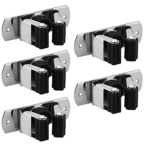 JAWSEU 5 Stück Besenhalterung, Mop Halter Edelstahl Besenhalter Ordnungsleiste Wandhalter, Gartengerätehalter Wandhalterung Montagematerial für Küche Zuhause Badezimmer Garage JAWSEU 5 Stück Besenhalterung, Mop Halter Edelstahl Besenhalter Ordnungsleiste Wandhalter, Gartengerätehalter Wandhalterung Montagematerial für Küche Zuhause Badezimmer Garage von JAWSEU
