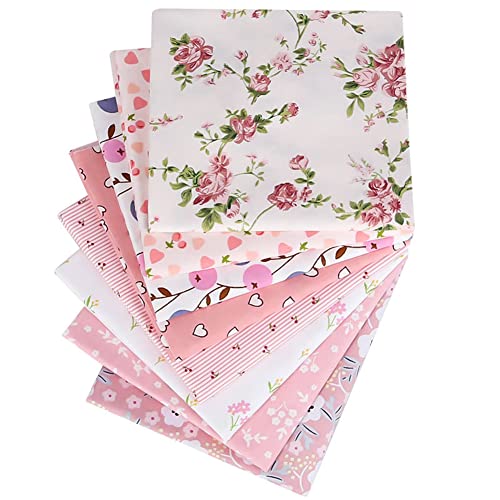 JAWSEU 8 Stück Baumwollstoff Patchwork Stoffe 50x50cm DIY Gewebe Quadrate Baumwolltuch Stoffpaket, Baumwollstoff Patchwork Stoffpaket für Kleidung, Bettwäsche, Vorhänge, Puppen, Handtaschen JAWSEU 8 Stück Baumwollstoff Patchwork Stoffe 50x50cm DIY Gewebe Quadrate Baumwolltuch Stoffpaket, Baumwollstoff Patchwork Stoffpaket für Kleidung, Bettwäsche, Vorhänge, Puppen, Handtaschen von JAWSEU