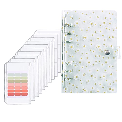 JAWSEU A6 Ringbuch Notizbuch, Budget Planner, 6 Löcher Loseblatt Notizbuch mit Weicher PVC-Einband, Sparen Organizer Budget Binder Planner mit Budgetblätter, Etikettenaufklebern JAWSEU A6 Ringbuch Notizbuch, Budget Planner, 6 Löcher Loseblatt Notizbuch mit Weicher PVC-Einband, Sparen Organizer Budget Binder Planner mit Budgetblätter, Etikettenaufklebern von JAWSEU