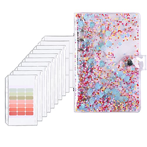 JAWSEU A6 Ringbuch Notizbuch, Budget Planner, 6 Löcher Loseblatt Notizbuch mit Weicher PVC-Einband, Sparen Organizer Budget Binder Planner mit Budgetblätter, Etikettenaufklebern JAWSEU A6 Ringbuch Notizbuch, Budget Planner, 6 Löcher Loseblatt Notizbuch mit Weicher PVC-Einband, Sparen Organizer Budget Binder Planner mit Budgetblätter, Etikettenaufklebern von JAWSEU