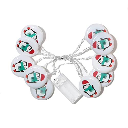 JAWSEU Dekorative Weihnachts Lichterkette, 1.5 m 10LEDs Lichterkette Weihnachtsdekoration, Pinguin Warmweiß Beleuchtung für Party, Garten, New Year, Hochzeit, Beleuchtung Deko JAWSEU Dekorative Weihnachts Lichterkette, 1.5 m 10LEDs Lichterkette Weihnachtsdekoration, Pinguin Warmweiß Beleuchtung für Party, Garten, New Year, Hochzeit, Beleuchtung Deko von JAWSEU